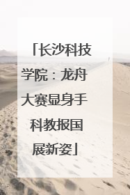 长沙科技学院：龙舟大赛显身手 科教报国展新姿